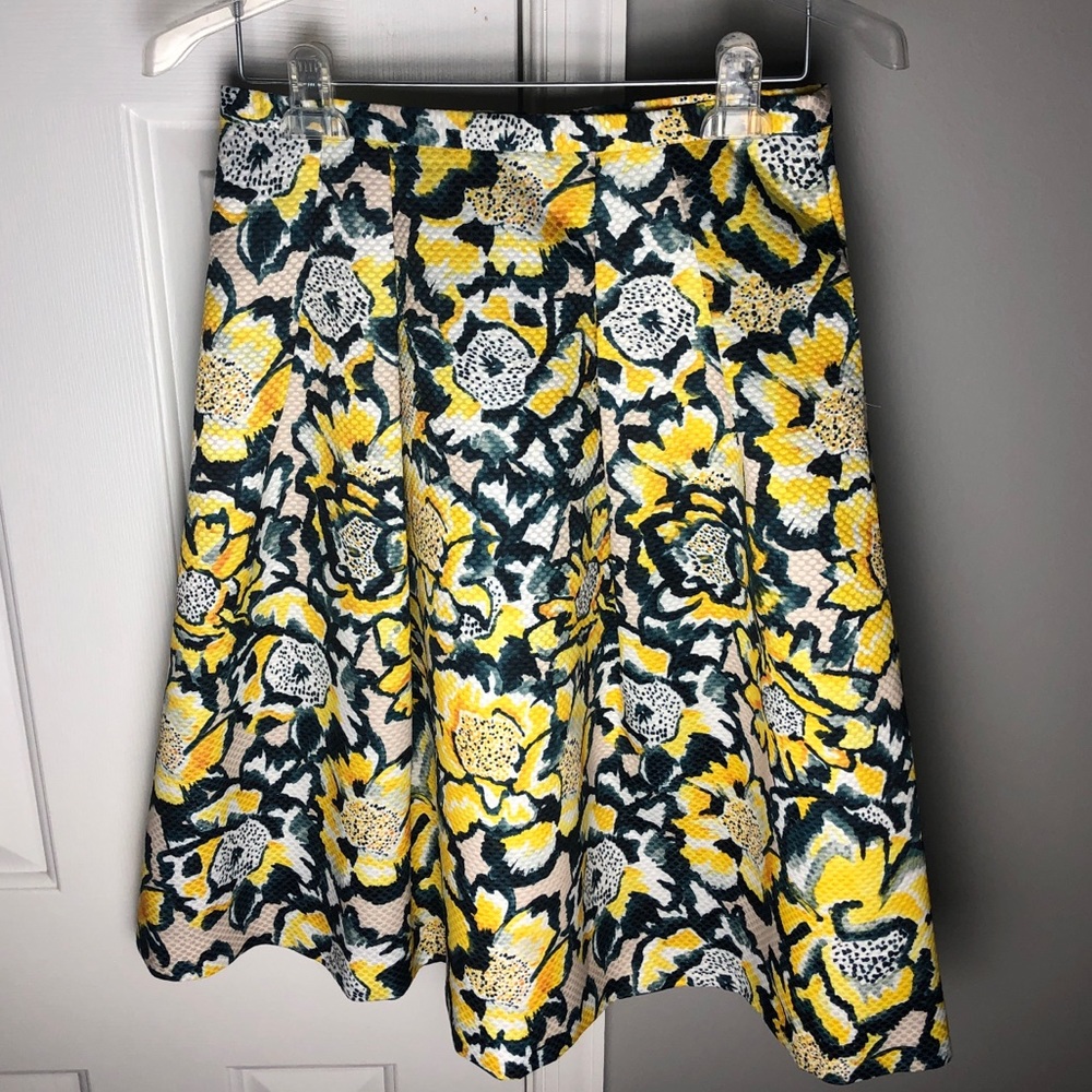 H&M Floral Midi Skirt Size 8